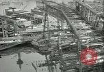 Standbild deutsche U-Boot U-Boote U-858 und U-805 Übergabe Atlantik, 1945, aus Sekunde 12 historischem Filmmaterial Videoclip 65675059356