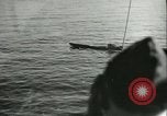Standbild deutsche U-Boot U-Boote U-858 und U-805 Übergabe Atlantik, 1945, aus Sekunde 30 historischem Filmmaterial Videoclip 65675059356