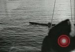 Standbild deutsche U-Boot U-Boote U-858 und U-805 Übergabe Atlantik, 1945, aus Sekunde 32 historischem Filmmaterial Videoclip 65675059356