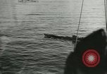 Standbild deutsche U-Boot U-Boote U-858 und U-805 Übergabe Atlantik, 1945, aus Sekunde 33 historischem Filmmaterial Videoclip 65675059356
