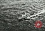 Standbild deutsche U-Boot U-Boote U-858 und U-805 Übergabe Atlantik, 1945, aus Sekunde 35 historischem Filmmaterial Videoclip 65675059356