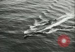 Standbild deutsche U-Boot U-Boote U-858 und U-805 Übergabe Atlantik, 1945, aus Sekunde 36 historischem Filmmaterial Videoclip 65675059356