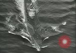 Standbild deutsche U-Boot U-Boote U-858 und U-805 Übergabe Atlantik, 1945, aus Sekunde 41 historischem Filmmaterial Videoclip 65675059356