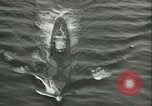 Standbild deutsche U-Boot U-Boote U-858 und U-805 Übergabe Atlantik, 1945, aus Sekunde 44 historischem Filmmaterial Videoclip 65675059356