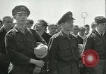 Standbild deutsche U-Boot U-Boote U-858 und U-805 Übergabe Atlantik, 1945, aus Sekunde 55 historischem Filmmaterial Videoclip 65675059356