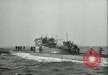 Standbild deutsche U-Boot U-Boote U-858 und U-805 Übergabe Atlantik, 1945, aus Sekunde 56 historischem Filmmaterial Videoclip 65675059356
