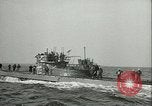 Standbild deutsche U-Boot U-Boote U-858 und U-805 Übergabe Atlantik, 1945, aus Sekunde 58 historischem Filmmaterial Videoclip 65675059356