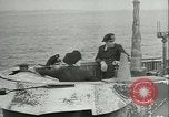 Standbild deutsche U-Boot U-Boote U-858 und U-805 Übergabe Atlantik, 1945, aus Sekunde 60 historischem Filmmaterial Videoclip 65675059356