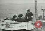 Standbild deutsche U-Boot U-Boote U-858 und U-805 Übergabe Atlantik, 1945, aus Sekunde 61 historischem Filmmaterial Videoclip 65675059356