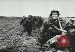 Image of German forces battle invading Allied forces Normandy France, 1944, second 19 stock footage video 65675059374