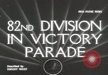 Immagine di Ottantaduesima AirBorne Division homecoming parade New York City USA, 1946, secondo 3 filmato di repertorio 65675059429