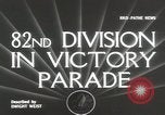 Immagine di Ottantaduesima AirBorne Division homecoming parade New York City USA, 1946, secondo 5 filmato di repertorio 65675059429
