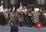 Image of Anti-war demonstrators and GE employees against Vietnam War Washington DC USA, 1969, second 20 stock footage video 65675059473
