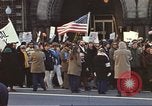 Image of Anti-war demonstrators and GE employees against Vietnam War Washington DC USA, 1969, second 21 stock footage video 65675059473