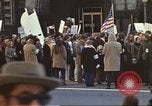 Image of Anti-war demonstrators and GE employees against Vietnam War Washington DC USA, 1969, second 24 stock footage video 65675059473