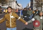 Image of Anti-war protestors in moratorium against Vietnam War Washington DC USA, 1969, second 5 stock footage video 65675059476