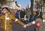 Image of Anti-war protestors in moratorium against Vietnam War Washington DC USA, 1969, second 7 stock footage video 65675059476