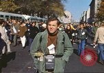 Image of Anti-war protestors in moratorium against Vietnam War Washington DC USA, 1969, second 15 stock footage video 65675059476