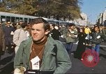 Image of Anti-war protestors in moratorium against Vietnam War Washington DC USA, 1969, second 17 stock footage video 65675059476