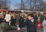 Image of Anti-war protestors in moratorium against Vietnam War Washington DC USA, 1969, second 46 stock footage video 65675059476