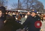 Image of Anti-war protestors in moratorium against Vietnam War Washington DC USA, 1969, second 49 stock footage video 65675059476