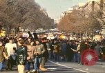 Image of Peace activists at Washington Monument against Vietnam War Washington DC USA, 1969, second 12 stock footage video 65675059480