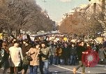 Image of Peace activists at Washington Monument against Vietnam War Washington DC USA, 1969, second 14 stock footage video 65675059480