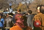 Image of Peace activists at Washington Monument against Vietnam War Washington DC USA, 1969, second 18 stock footage video 65675059480