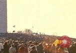Image of Peace activists at Washington Monument against Vietnam War Washington DC USA, 1969, second 31 stock footage video 65675059480