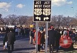 Image of Vietnam War protest march Washington DC USA, 1969, second 8 stock footage video 65675059481
