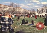 Image of Vietnam War protest march Washington DC USA, 1969, second 20 stock footage video 65675059481
