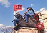 Image of Vietnam War protest march Washington DC USA, 1969, second 44 stock footage video 65675059481
