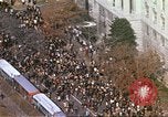 Image of Vietnam War protestors rally march Washington DC USA, 1969, second 33 stock footage video 65675059486