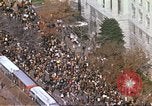 Image of Vietnam War protestors rally march Washington DC USA, 1969, second 37 stock footage video 65675059486
