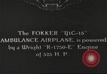 Image of Fokker YIC-15 ambulance airplane United States USA, 1919, second 1 stock footage video 65675059495