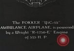 Image of Fokker YIC-15 ambulance airplane United States USA, 1919, second 3 stock footage video 65675059495