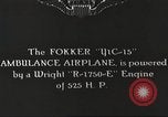 Image of Fokker YIC-15 ambulance airplane United States USA, 1919, second 7 stock footage video 65675059495
