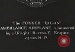 Image of Fokker YIC-15 ambulance airplane United States USA, 1919, second 8 stock footage video 65675059495