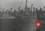Standbild Hinterlassenschaft der japanischen Luftangriff auf US-Flugplatz gehalten Wakde Insel Neuguinea, 1944, aus Sekunde 58 historischem Filmmaterial Videoclip 65675059509