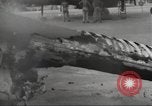 Standbild Ingenieure re-grade Flugplatz nach japanischen Air Raid Wakde Insel Neuguinea, 1944, aus Sekunde 31 historischem Filmmaterial Videoclip 65675059510