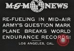 Image of C-2A aircraft midair refueling Los Angeles California USA, 1930, second 1 stock footage video 65675059524