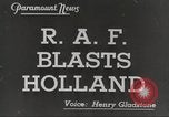 Standbild RAF-Bomber der Gruppe Nr 2 Eindhoven Niederlande, 1942, aus Sekunde 3 historischem Filmmaterial Videoclip 65675059556