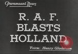 Standbild RAF-Bomber der Gruppe Nr 2 Eindhoven Niederlande, 1942, aus Sekunde 6 historischem Filmmaterial Videoclip 65675059556