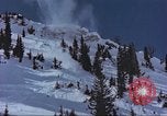 Image of Intentional avalanche at Alta resort Alta Utah USA, 1950, second 30 stock footage video 65675059573