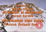 Image of avalanche affected area Alta Utah USA, 1950, second 11 stock footage video 65675059575