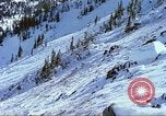 Image of slab avalanche Alta Utah USA, 1950, second 43 stock footage video 65675059577