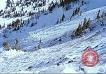 Image of slab avalanche Alta Utah USA, 1950, second 46 stock footage video 65675059577