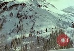 Image of slab avalanche Alta Utah USA, 1950, second 57 stock footage video 65675059578