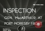 Standbild General Douglas Macarthur Port Moresby Papua Neu Guinea, 1944, aus Sekunde 3 historischem Filmmaterial Videoclip 65675059612
