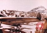 Image of 19th Fighter Squadron P-47 lands on captured airfield Saipan Northern Mariana Islands, 1944, second 19 stock footage video 65675059667